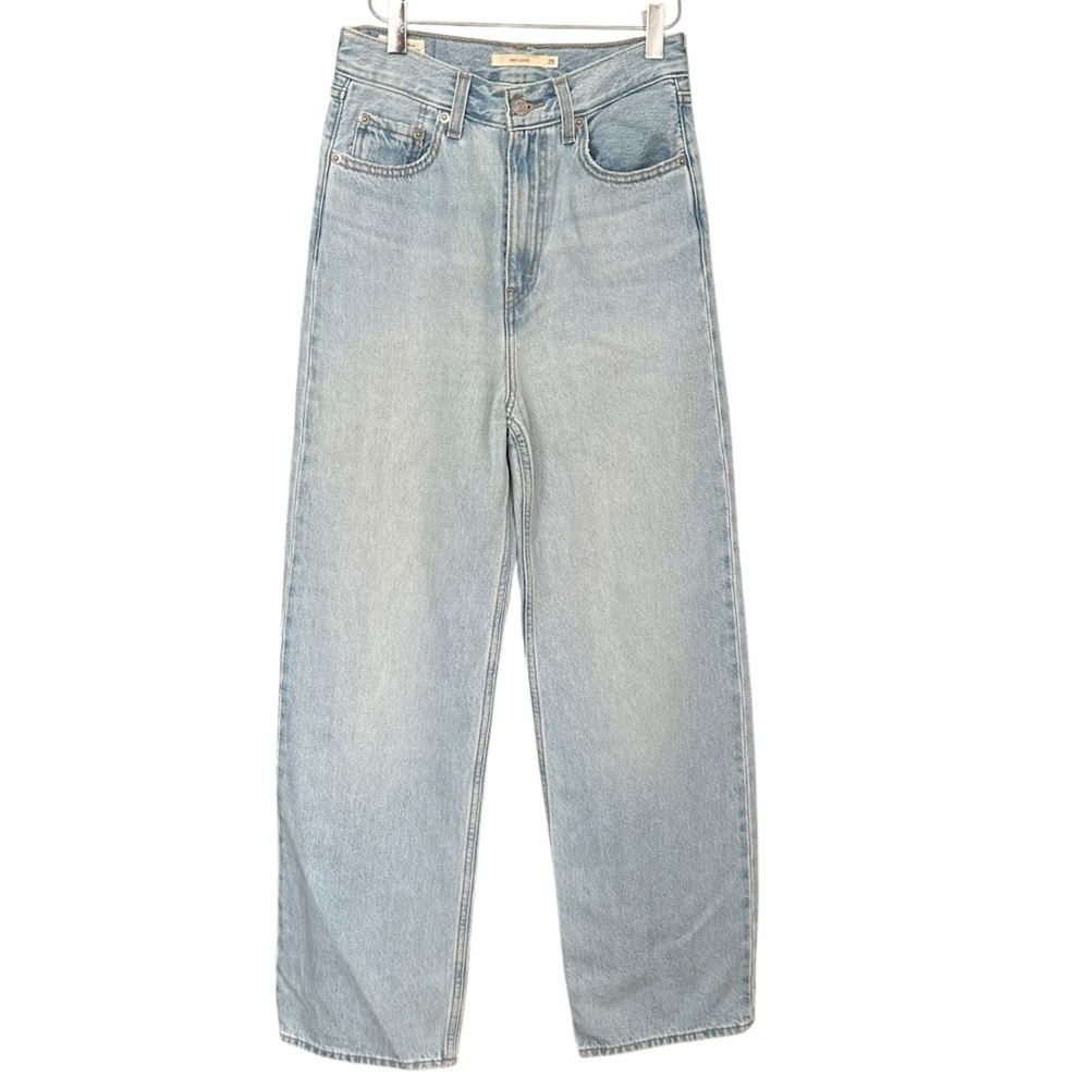 Levi’s Premium High Loose Jeans W25 L31 Light Wash Hemp Blend